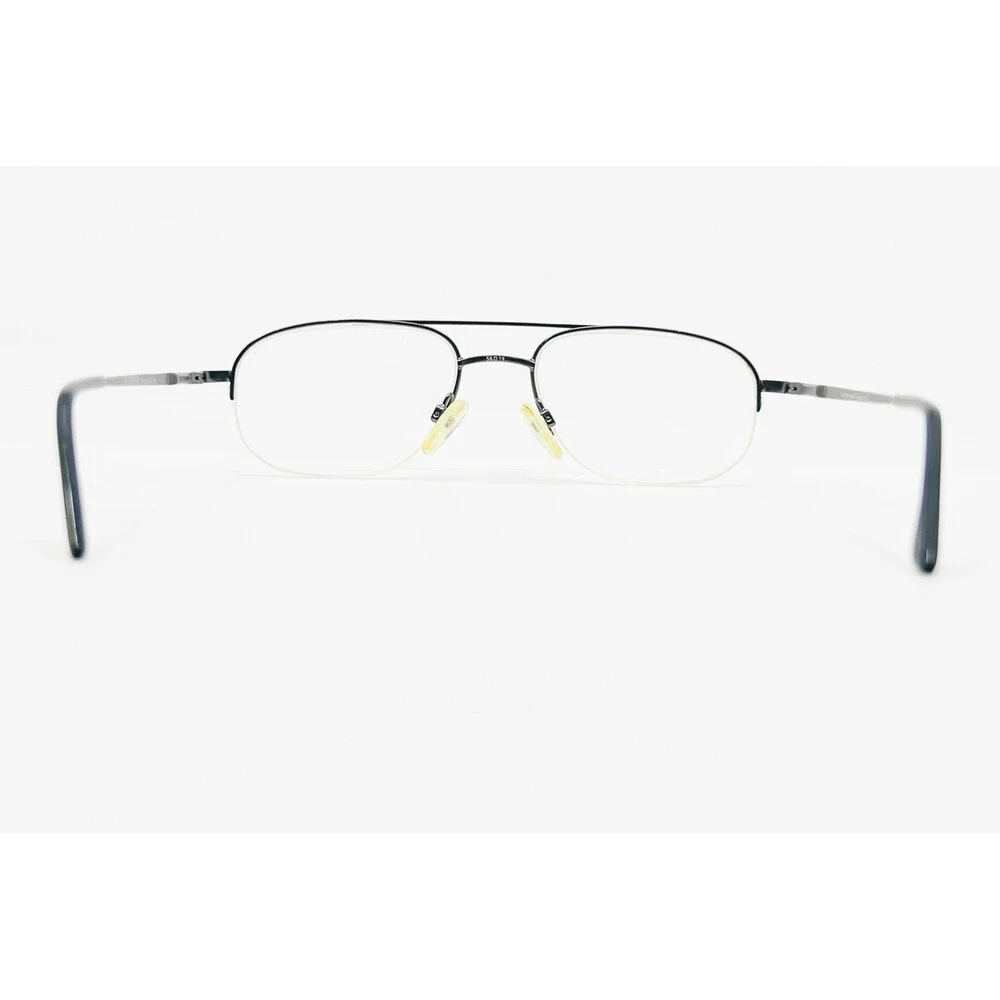 Caravaggio Eyeglasses Mens Gunmetal Semi Rimless Aviator Arton GUN 145 54-18-145